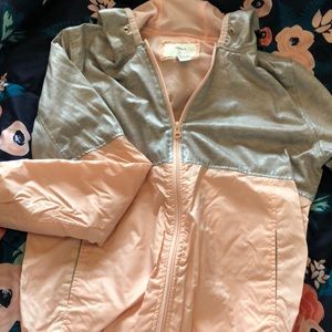 Light pink wind breaker